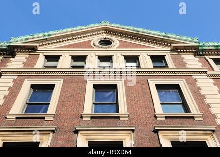 New York City, Vereinigte Staaten - berühmte Columbia University Campus in Upper Manhattan (Morningside Heights Nachbarschaft von Upper West Side) Stockfoto