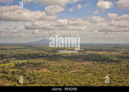 Landschaft Blick auf die Landschaft von Dambulla, Sri Lanka, Asien Stockfoto