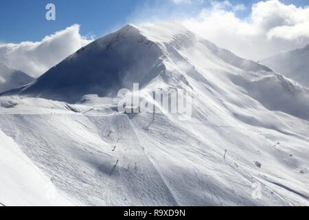 Österreich Ski. In Bad Gastein Ski Resort. Hohe Tauern (Nationalpark Hohe Tauern) Gebirge in den Alpen. Stockfoto