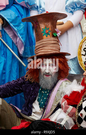 Cosplay der Mad Hatter in Lucca Comics 2018 Stockfoto