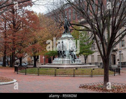 Marquis De Lafayette Statue Washington D.C. Stockfoto