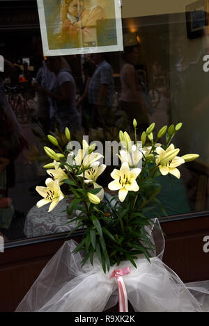 Blumen und Garten in Krakau, Polen Stockfoto