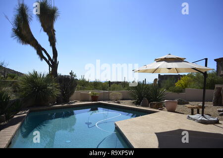 Im Resort Stil Hinterhof Stockfoto