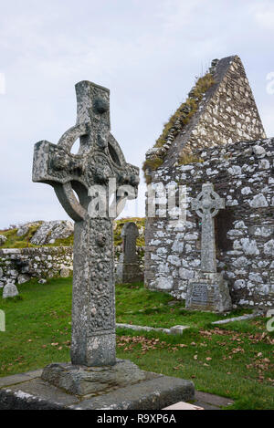 Kildalton Cross, Kirche, Islay, Innere Hebriden, Argyll and Bute, Schottland Stockfoto
