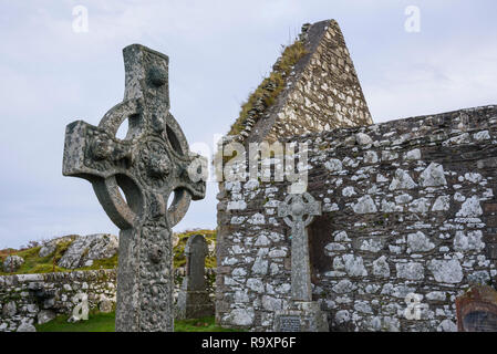 Kildalton Cross, Kirche, Islay, Innere Hebriden, Argyll and Bute, Schottland Stockfoto