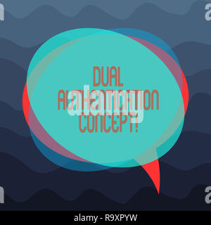 Konzeptionelle Handschrift mit Dual-Konzept. Business Foto zur Schau stellen müssen zwei Arten von Anmeldeinformationen für die Authentifizierung leer Rede B Stockfoto