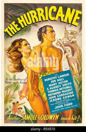 Der Hurrikan (United Artists, 1937) Poster Dorothy Lamour, Jon Hall, Mary Astor Datei Referenz # 33635 971 THA Stockfoto