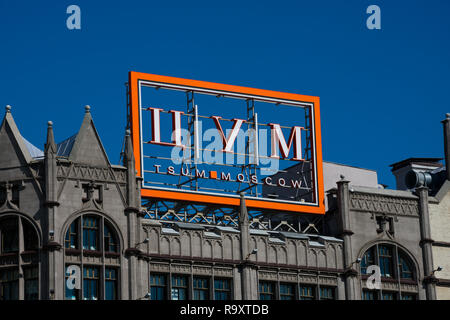 Moskau, Russland. August 25, 2018. TsUM (Zentrale Universal Kaufhaus) ist eine der renommiertesten High End Kaufhäusern in Moskau Stockfoto