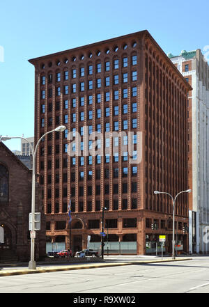 Guaranty Trust Gebäude, Fassade, von Louis Sullivan und Dankmar Adler, Buffalo, NY Stockfoto