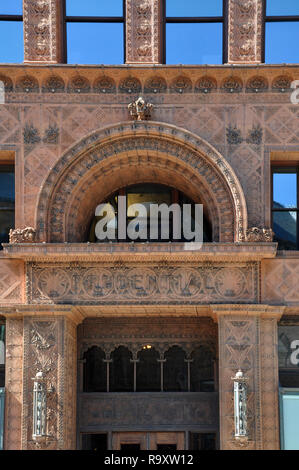 Guaranty Trust Gebäude, Detail der Fassade, von Louis Sullivan und Dankmar Adler, Buffalo, NY Stockfoto