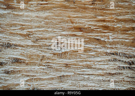 Holz wellige Textur Hintergrund in hellem beige Farbe. Für Text platzieren. Stockfoto