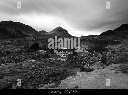 Foto: © Jamie Callister. Sligachan Brücke, Sligachan, Isle of Skye, North West Schottland, 27. November 2018. [Keine] [Gesamt Pict Stockfoto