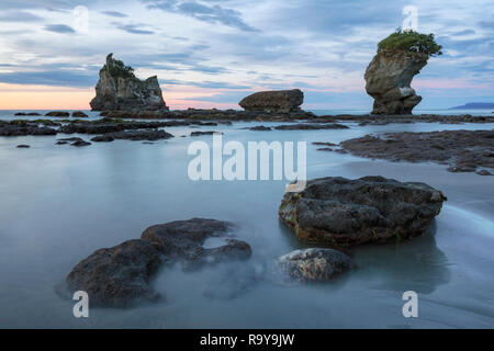 Motukiekie Strand, Greymouth, Südinsel, Neuseeland Stockfoto