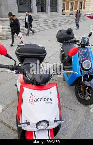 Motosharing, Madrid, Spanien Stockfoto