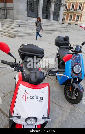 Motosharing, Madrid, Spanien Stockfoto