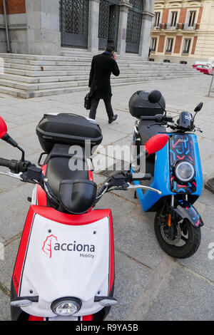 Motosharing, Madrid, Spanien Stockfoto