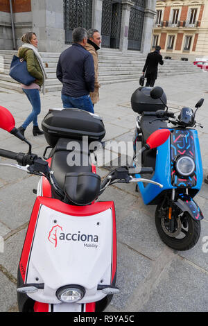 Motosharing, Madrid, Spanien Stockfoto