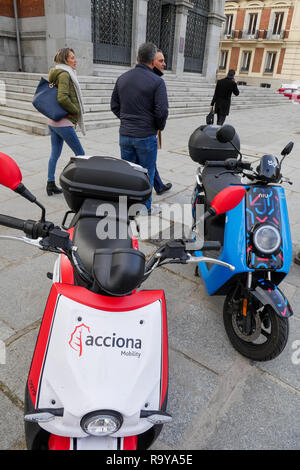 Motosharing, Madrid, Spanien Stockfoto