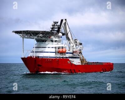 Offshore Tauchen Schiff. Stockfoto