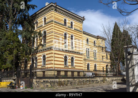 SOFIA, Bulgarien - 17. MÄRZ 2018: Aufbau des Heiligen Synods der Orthodoxen Kirche Bulgariens in Sofia, Bulgarien Stockfoto