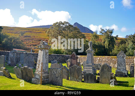 Glen Sannox Friedhof, Isle of Arran Stockfoto