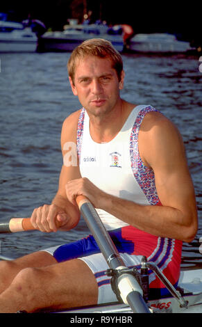 Henley, Berkshire, England, Leander Club, Steve Redgrave. [Pflichtfeld Credit, Peter Spurrier/Intersport Bilder] Stockfoto