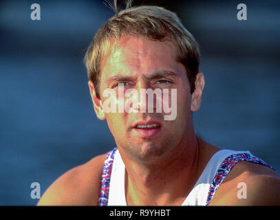 Henley, Berkshire, England, Leander Club, Leander Club Steve Redgrave Ausbildung. [Pflichtfeld Credit, Peter Spurrier/Intersport Bilder] Stockfoto