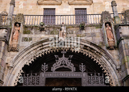 Braga, Portugal - Dezember 23, 2018: Details der Kathedrale von Braga, Portugal. Stockfoto