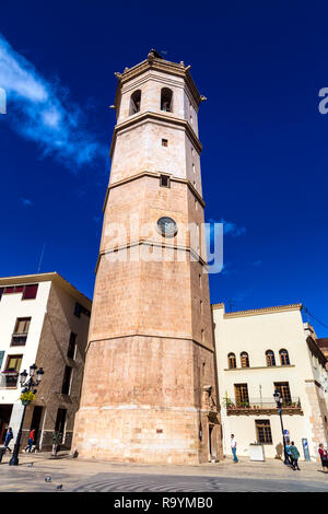 Fadri Tower im Zentrum der Stadt, Castellon de la Plana, Spanien Stockfoto