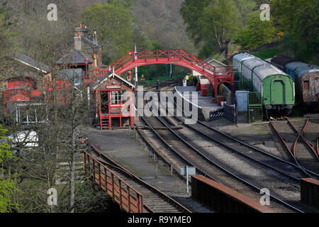 Goathland Station auf der North Yorkshire Moors Steam Railway Stockfoto