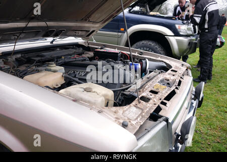 Dezember 2018 - Ford Ganada, Es ist massiv BMW-V8-Motor an der Redhill Oldtimer Treffen Stockfoto
