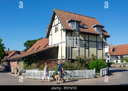 Dorfzentrum, Alte Holmes Straße, Damme, Suffolk, England, Vereinigtes Königreich Stockfoto