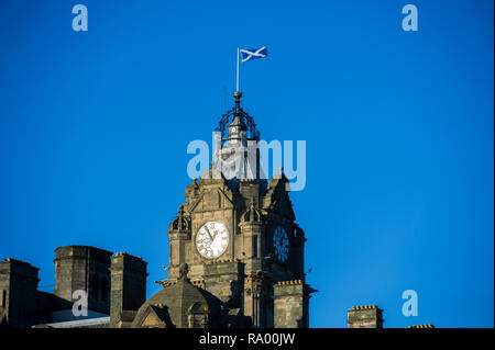 Das Balmoral Hotel Clock Tower, Edinburgh, Sotland. Stockfoto