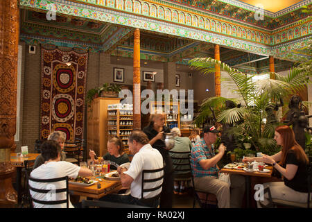 Boulder Dushanbe Teahouse in Boulder, Colorado. Stockfoto