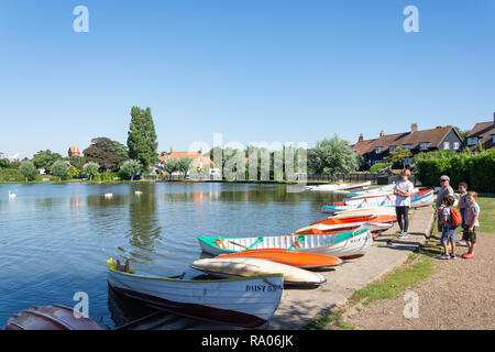 Die meare See zum Bootfahren, der Meare, Damme, Suffolk, England, Vereinigtes Königreich Stockfoto