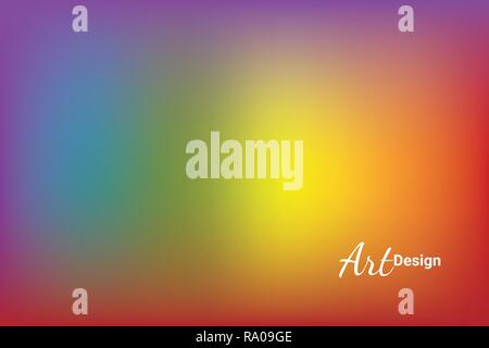 Abstrakte verschwommen Verlaufsgitter Hintergrund. Bunte smooth banner Vorlage Stock Vektor