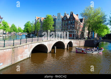 Häuser von Amstardam, Niederlande Stockfoto