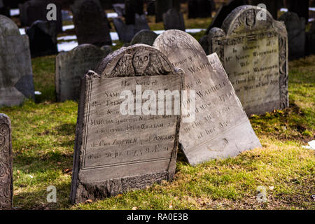 Die Könige Kapelle begraben, Tremont Street, Boston, MA Stockfoto