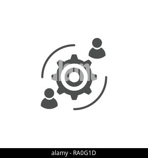 Die Interaktion der Nutzer, Interaktion, business meeting, Diskussion Stock Vektor