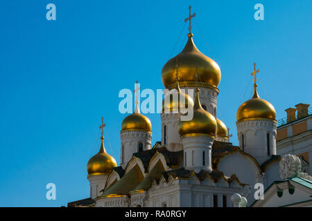 Moskau, Russland. August 25, 2018. Die Mariä-Verkündigungs-Kathedrale (Blagoveschensky sobor) ist ein russisch-orthodoxe Kirche auf der südwestlichen Seite Stockfoto