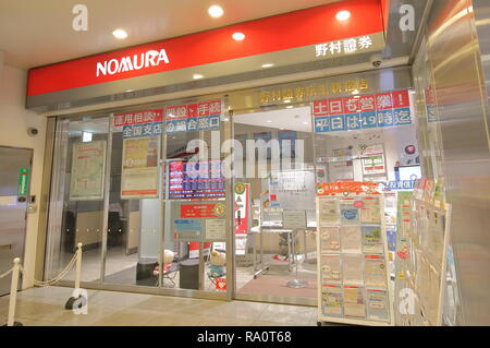 Nomura Securities office in Tokio, Japan. Stockfoto