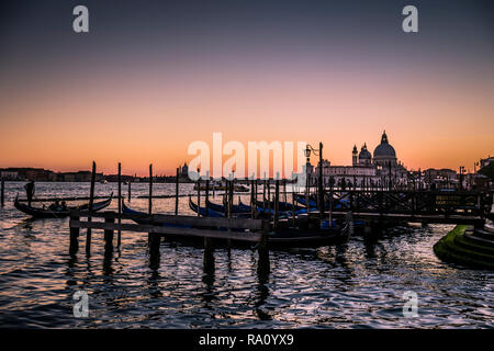 Sonnenuntergang, San Marco, Venedig, Italien. Stockfoto