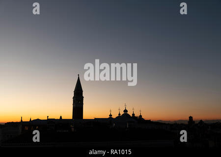 Sonnenuntergang, San Marco, Venedig, Italien. Stockfoto