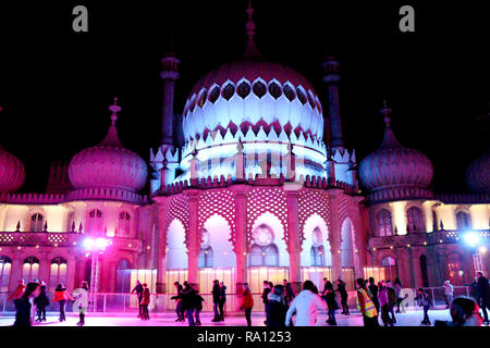 Die Brighton Royal Pavilion Eisbahn Stockfoto