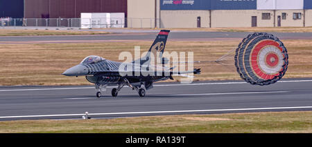 Solo Turk, Turkish Air Force F-16 Falcon auf der RIAT 2018 Stockfoto