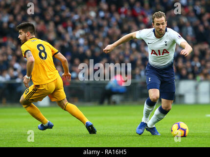 Wembley, Wembley, London, UK. 29 Dez, 2018. Tottenham Hotspur ist Harry Kane in der Premier League zwischen den Tottenham Hotspur und Wolverhampton Wanderers im Wembley Stadion, London, England am 29. Dez 2018. Credit: Aktion Foto Sport/Alamy leben Nachrichten Stockfoto