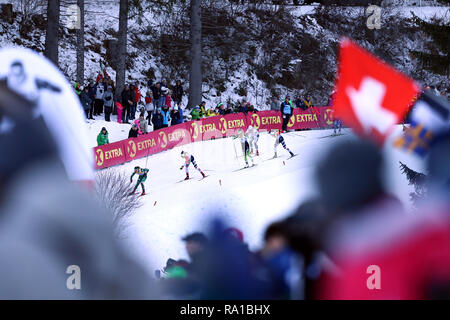 Toblach, Südtirol, Italien. 29 Dez, 2018. FIS Langlauf Weltcup der Frauen Sprint; Skifahrer in Aktion: Aktion plus Sport/Alamy leben Nachrichten Stockfoto