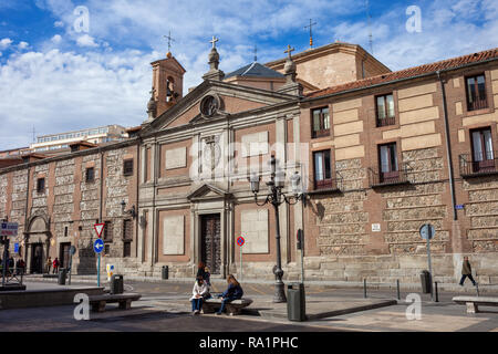 Spanien, Madrid, Kloster Las Descalzas Reales (Monasterio de las Descalzas Reales) von 1559 am Plaza de las Descalzas Square Stockfoto