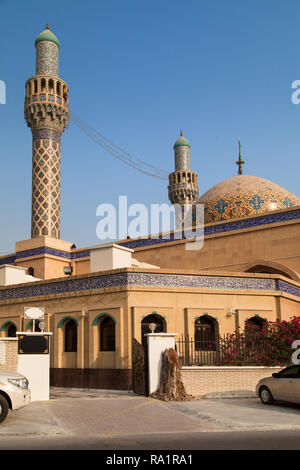 Imam Hussain Moschee in Dubai, Vereinigte Arabische Emirate. Stockfoto