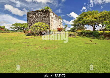 Fort Santa Isabel-Real Fuerza y Presidio de Santa Isabel-Kutang Santa Isabel-südöstlichen Ecke des Meeres mit Blick auf den Kleinen Kapelle noch im In Stockfoto